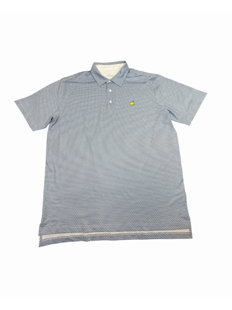 Masters Tech Augusta National Masters Tournament Golf Polo Shirt Xl Blue White
